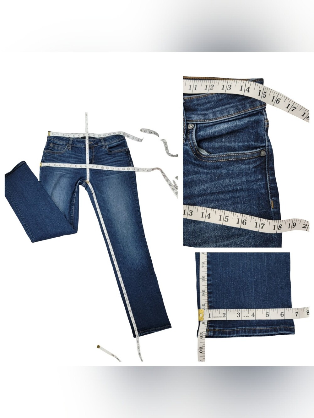 Kut From the Kloth Catherine Boyfriend Jeans Blue Slim Straight Leg Women’s 6 - Picture 14 of 17